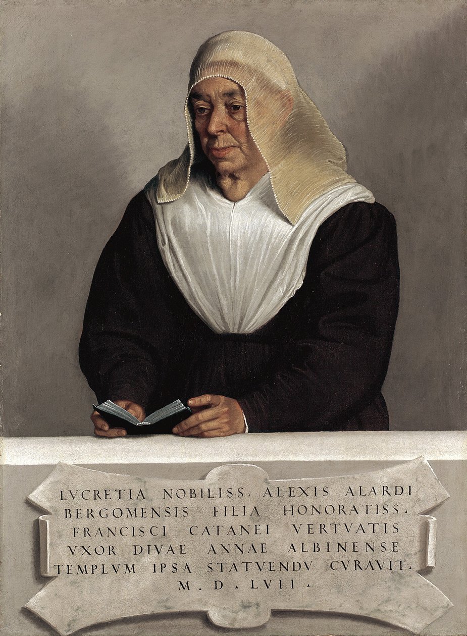 The Abbess Lucrezia Vertova Agliardi by Giovanni Battista Moroni