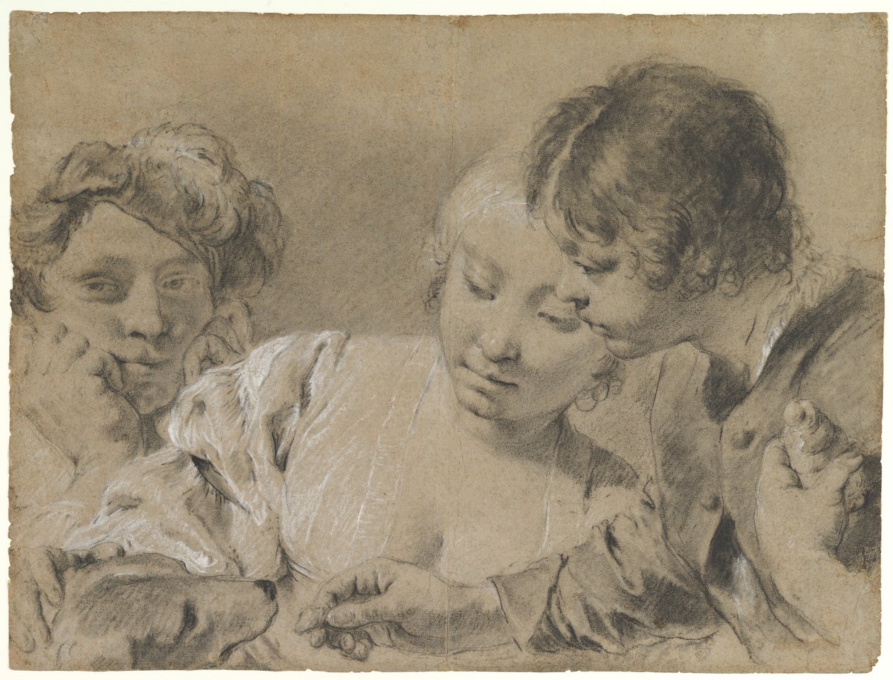 Feeding the Dog by Giovanni Battista Piazzetta