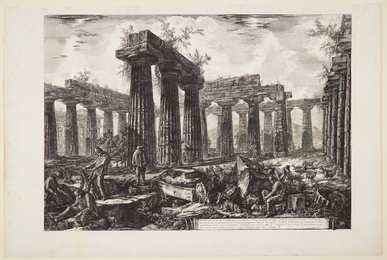 Another View of the Remains of the So-called College of the Anfictions by Giovanni Battista Piranesi