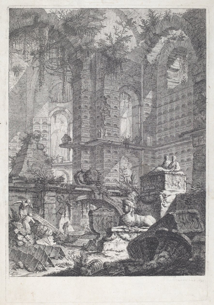 Sepulchral Chamber by Giovanni Battista Piranesi
