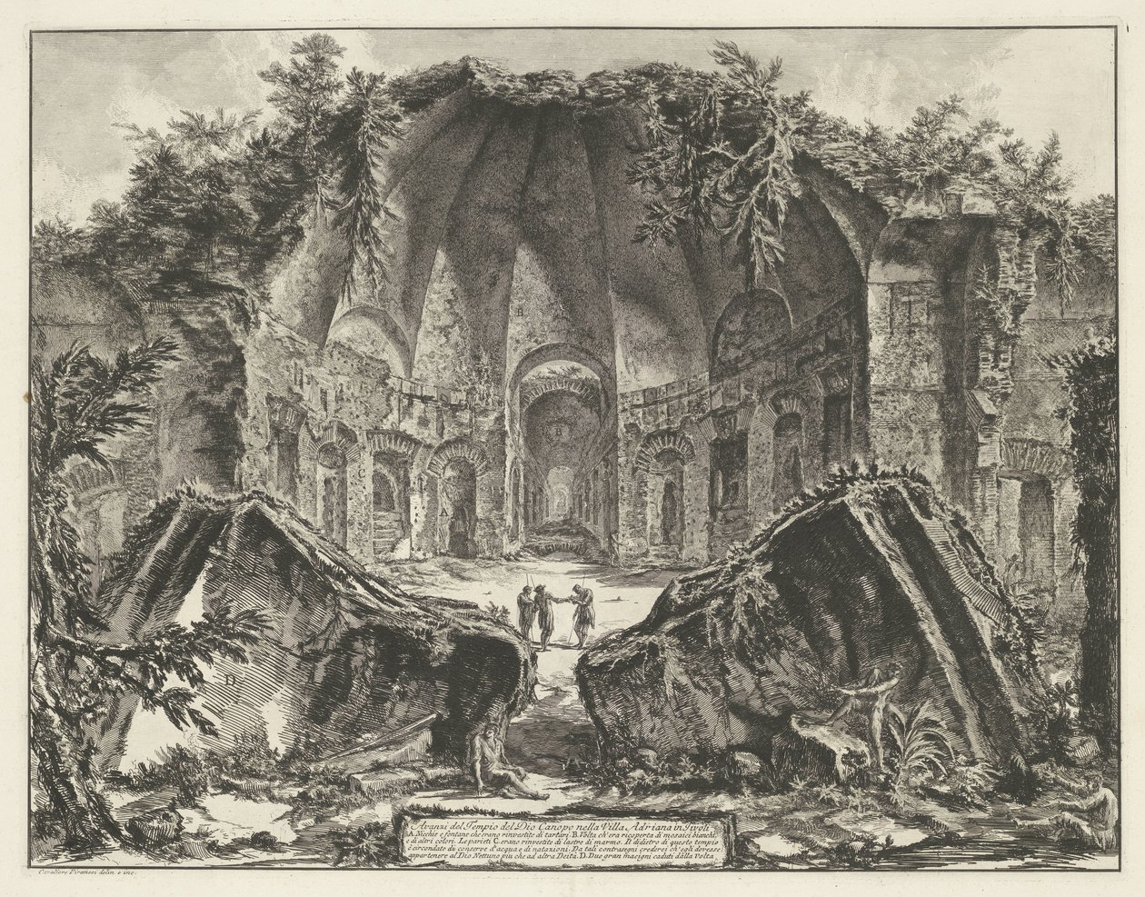 Canopus in the Villa Adriana in Tivoli by Giovanni Battista Piranesi