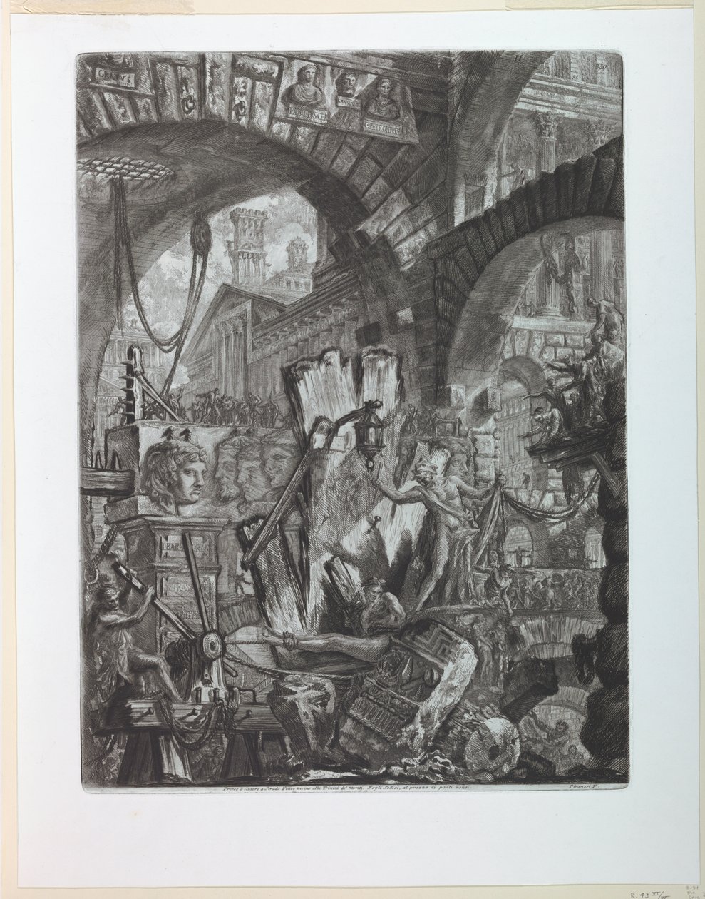 Carceri Series Plate II by Giovanni-Battista Piranesi