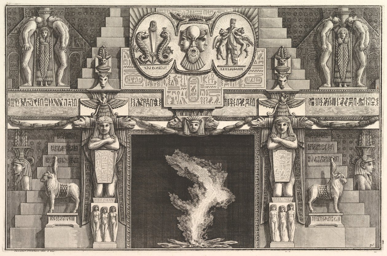 Chimneypiece in the Egyptian Style by Giovanni Battista Piranesi