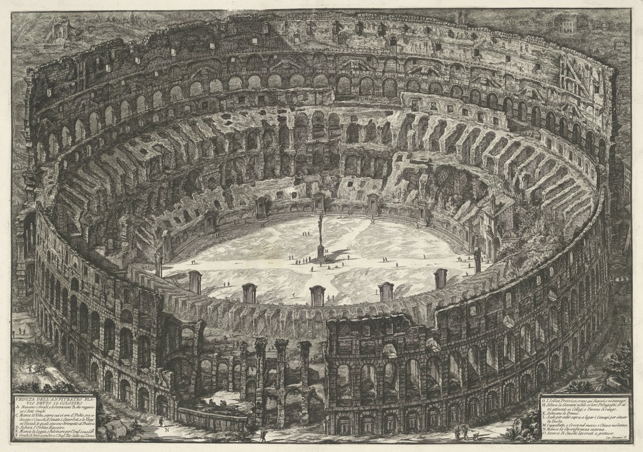 Colosseum in Rome (series title: Views of Rome) by Giovanni Battista Piranesi