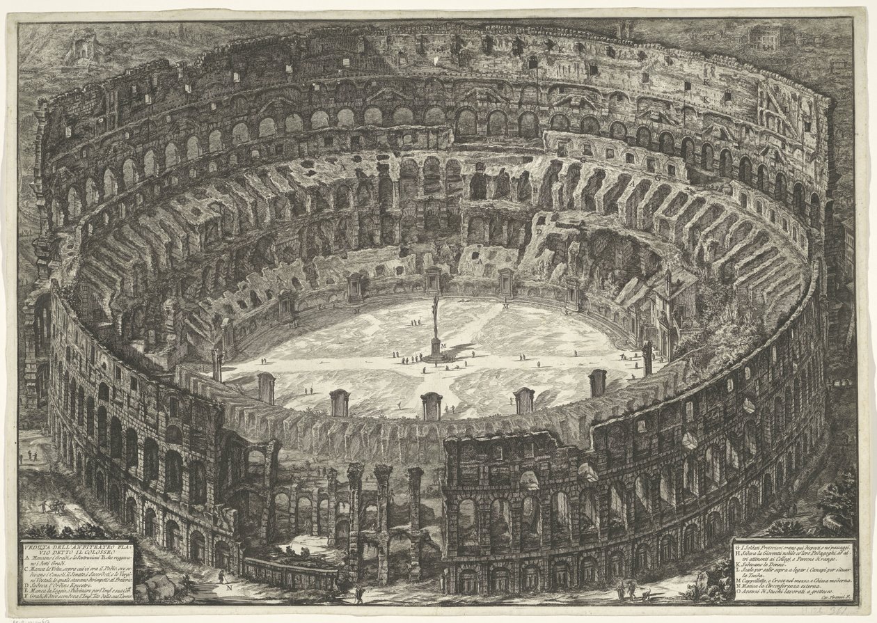 Colosseum in Rome by Giovanni Battista Piranesi