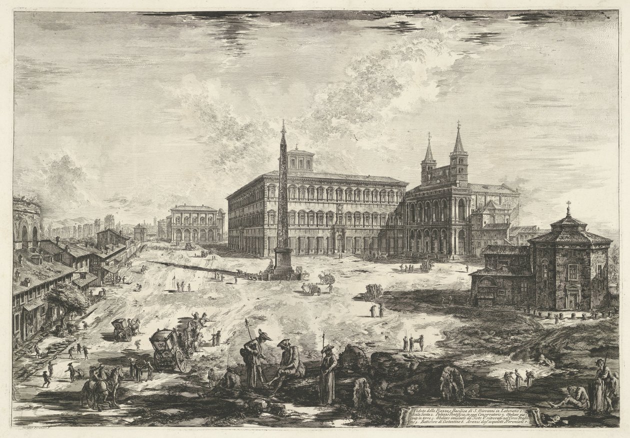 View of the Lateran in Rome with the Basilica of St. John Lateran (Views of Rome) by Giovanni Battista Piranesi