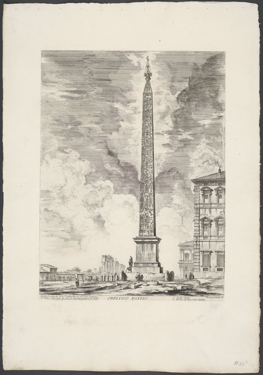 Lateran Obelisk in Rome by Giovanni Battista Piranesi