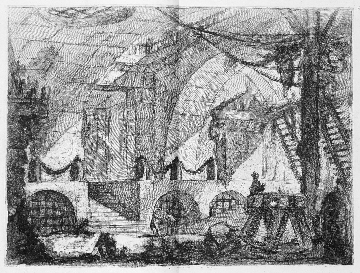 The Sawhorse by Giovanni Battista Piranesi
