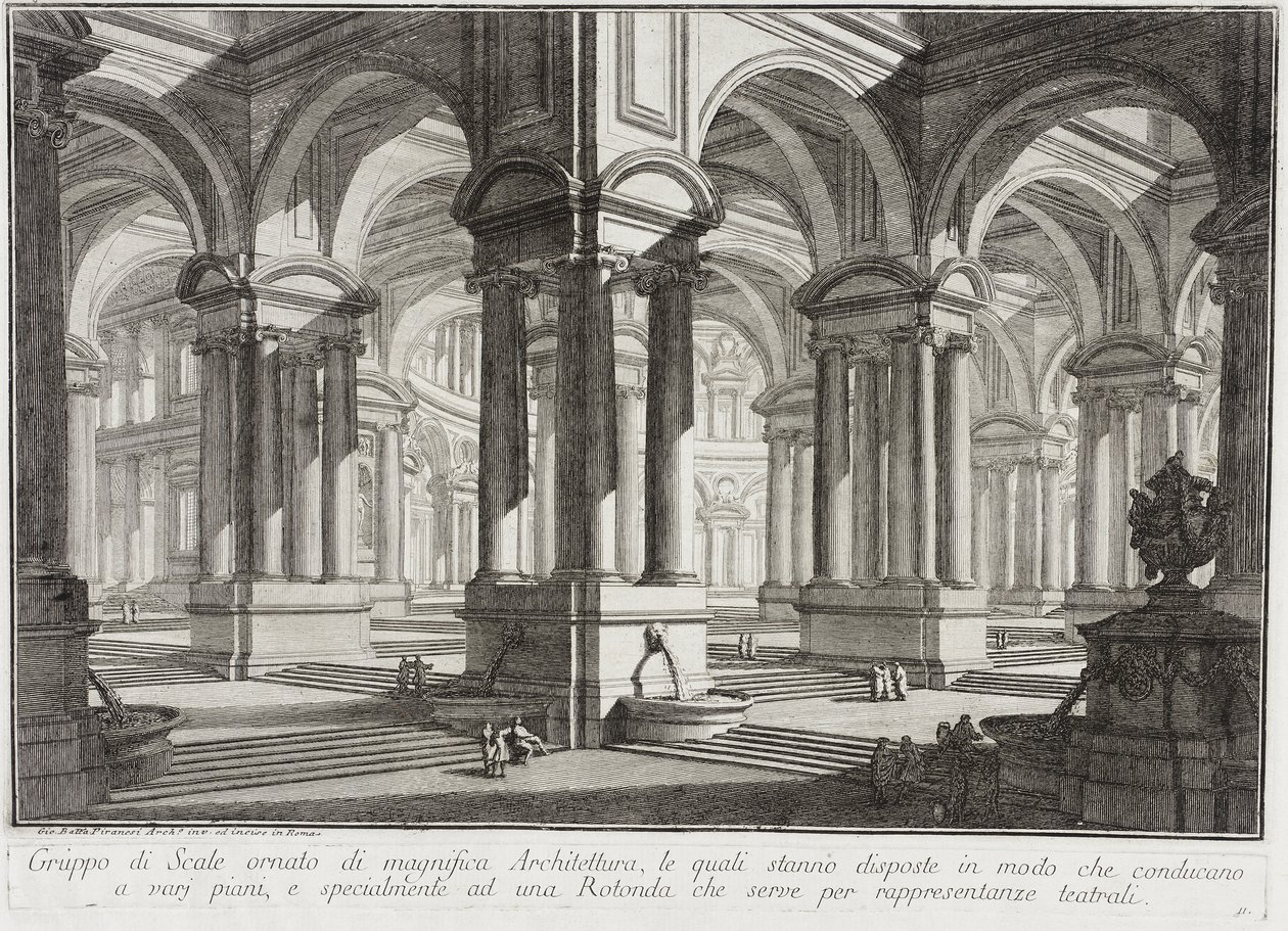 Magnificent Architectural Space by Giovanni Battista Piranesi
