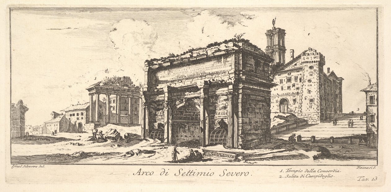 Arch of Settimius Severus by Giovanni Battista Piranesi