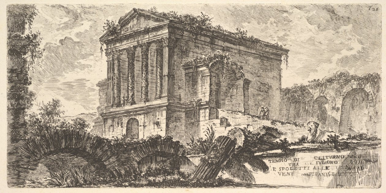 Plate 26: Temple of Clitumnus between Foligno and Spoleto, from 