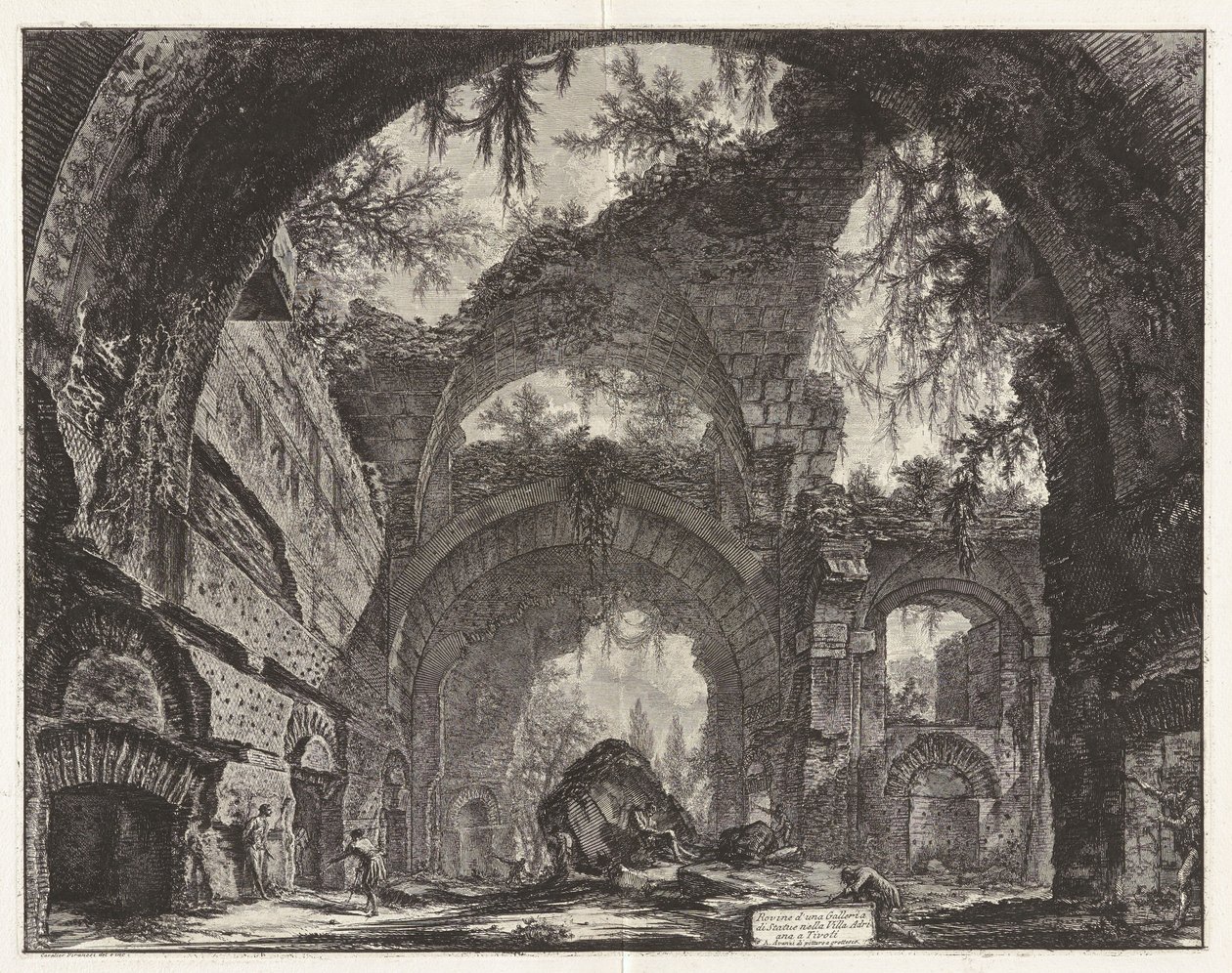Ruins of a Sculpture Gallery at Hadrian