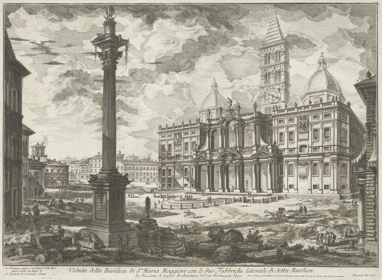 Santa Maria Maggiore in Rome (series title: Views of Rome) by Giovanni Battista Piranesi