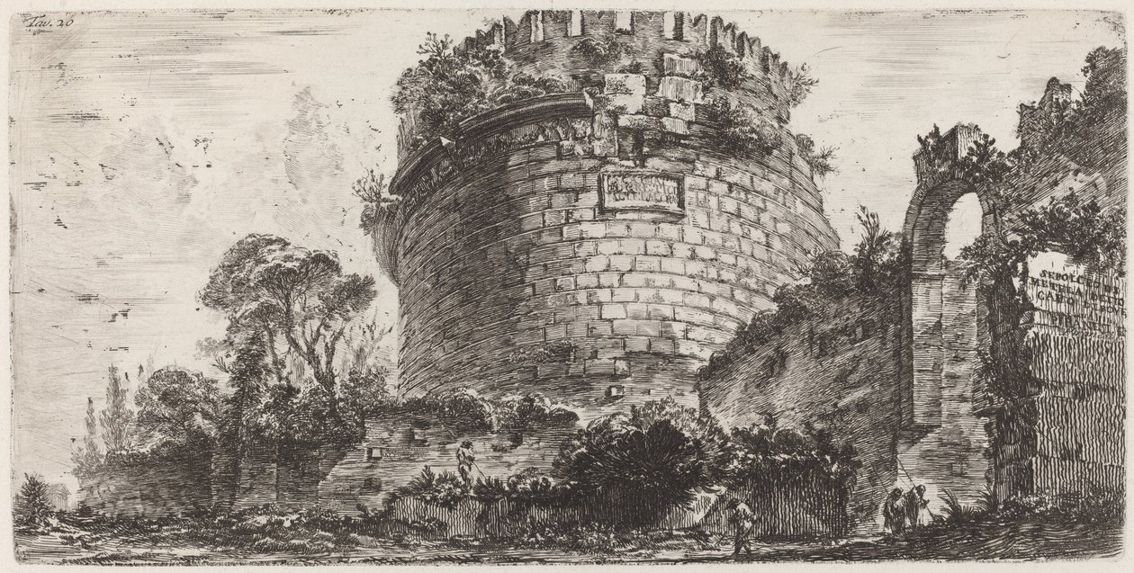 Tomb of Metella Called Capo di Bove by Giovanni-Battista Piranesi