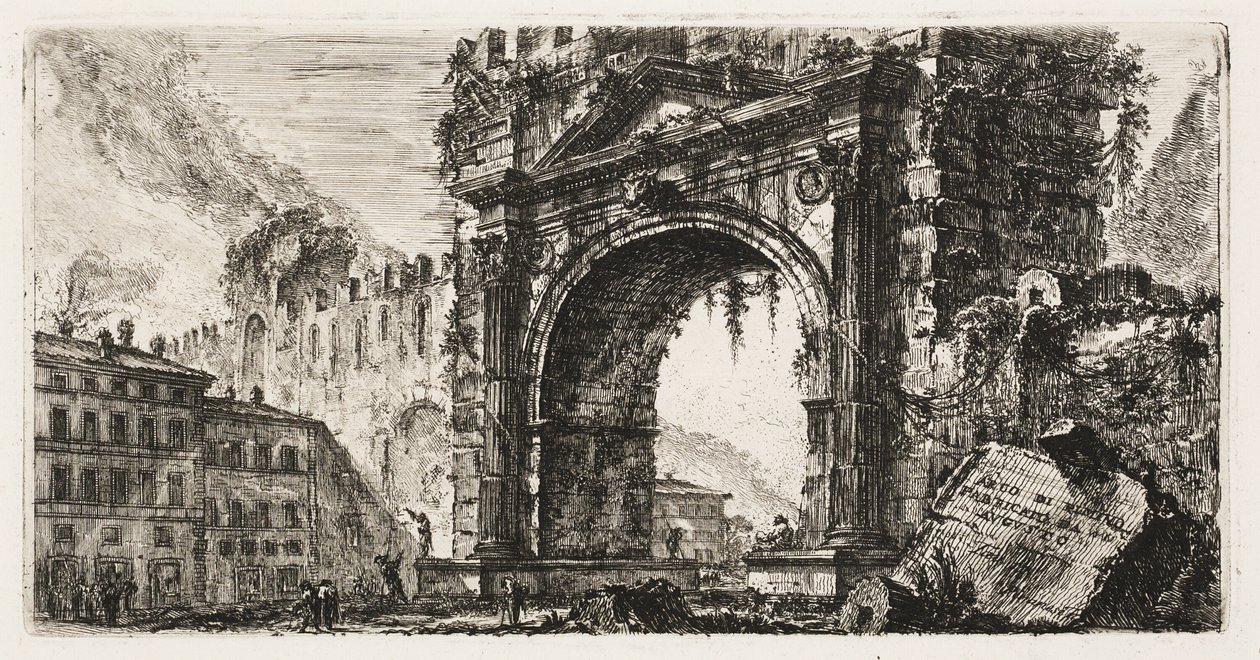 The Arch at Rimini built by Augustus, plate 17 from Some Views of Triumphal Arches and other monuments by Giovanni Battista Piranesi