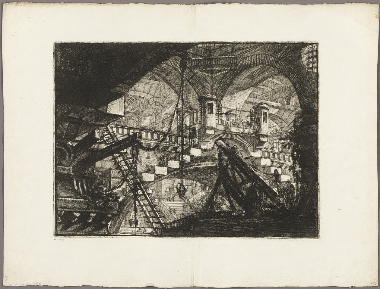 The Arch with a Shell Ornament, plate 11 from Imaginary Prisons by Giovanni Battista Piranesi