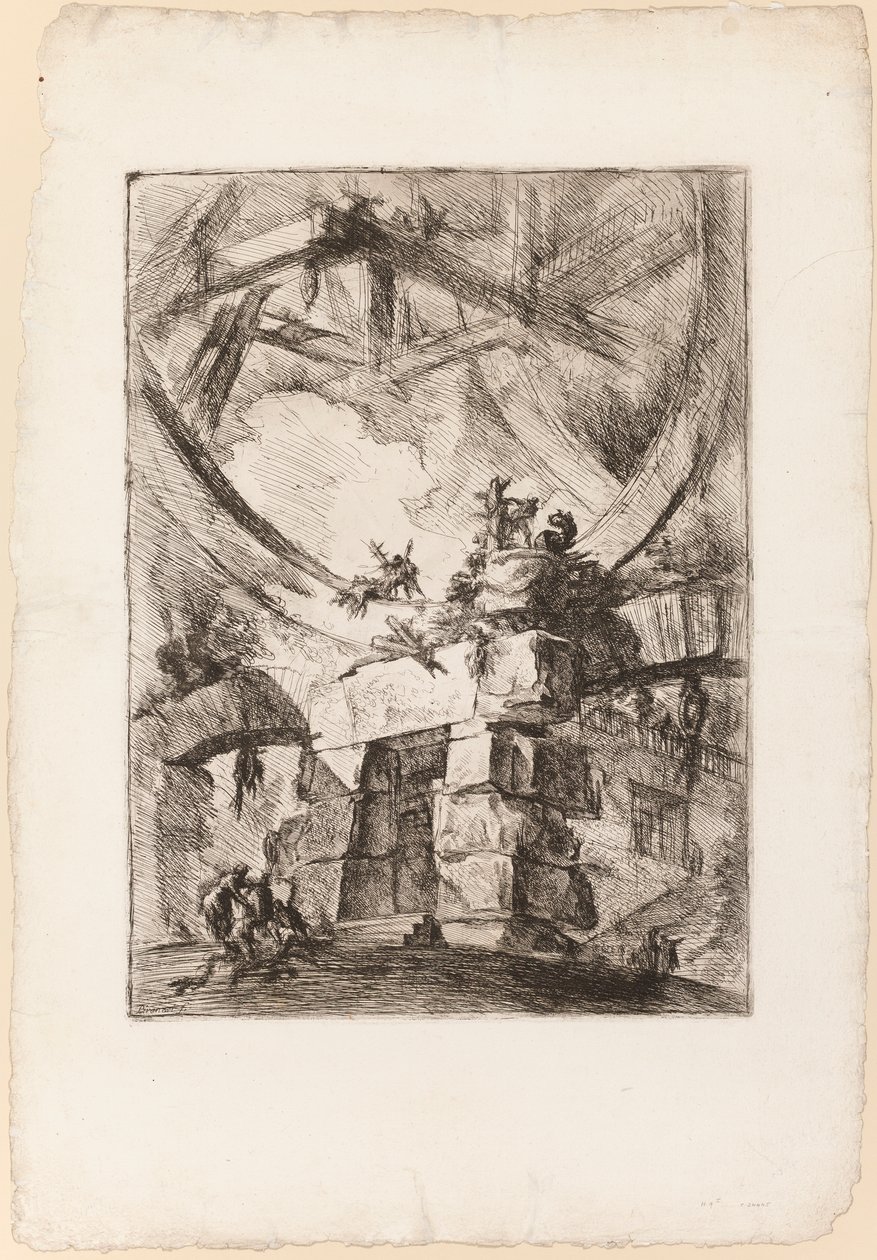 The Carceri, plate 9 by Giovanni Battista Piranesi
