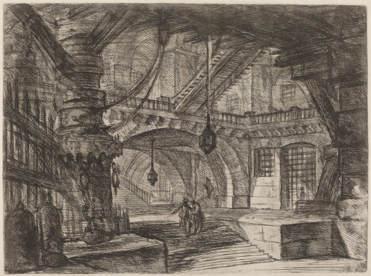 The Pier with Chains by Giovanni Battista Piranesi
