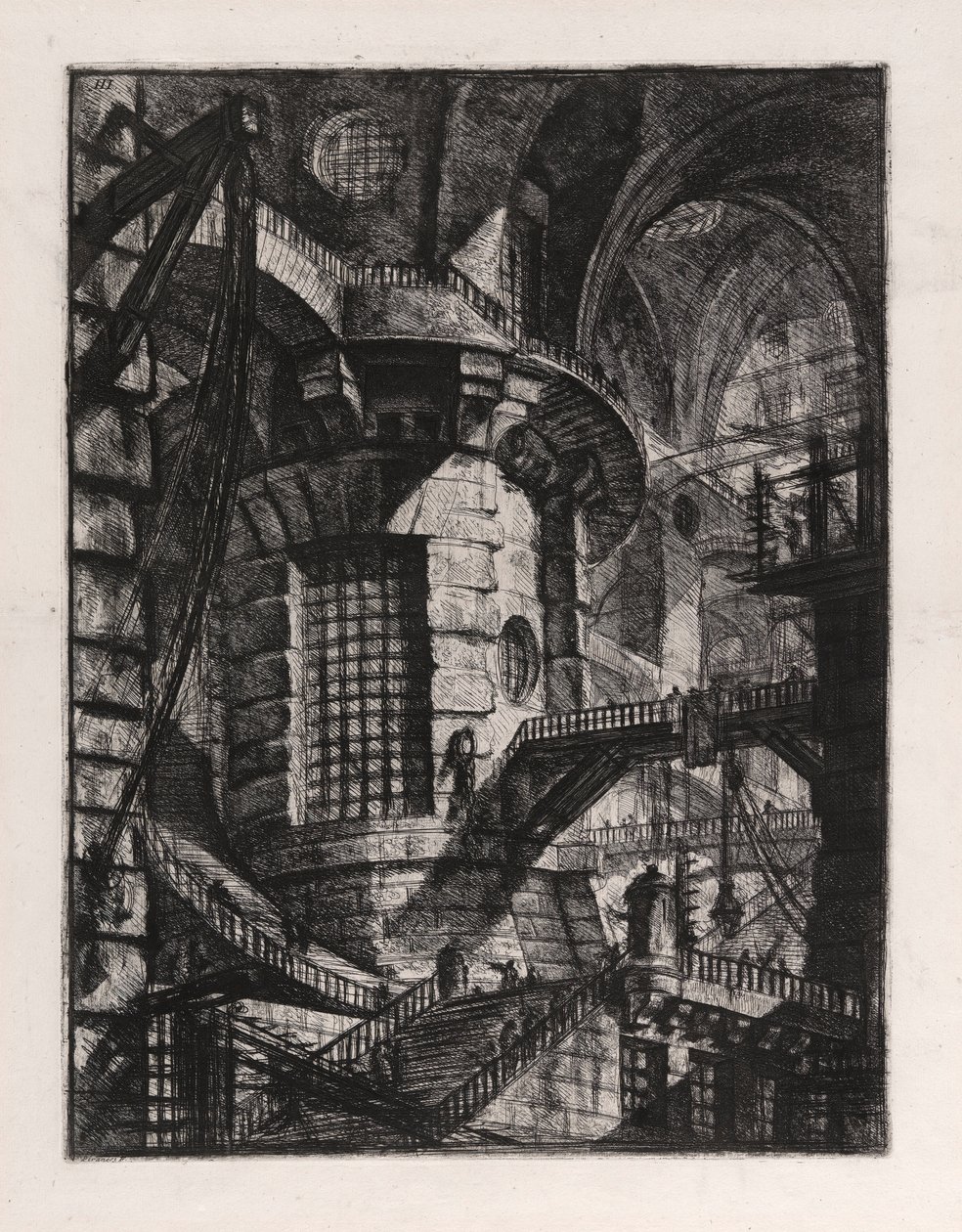 The Round Tower, Plate 3 from Carceri by Giovanni-Battista Piranesi