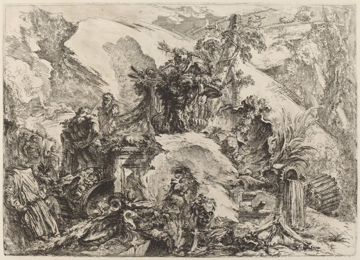 The Skeletons by Giovanni-Battista Piranesi