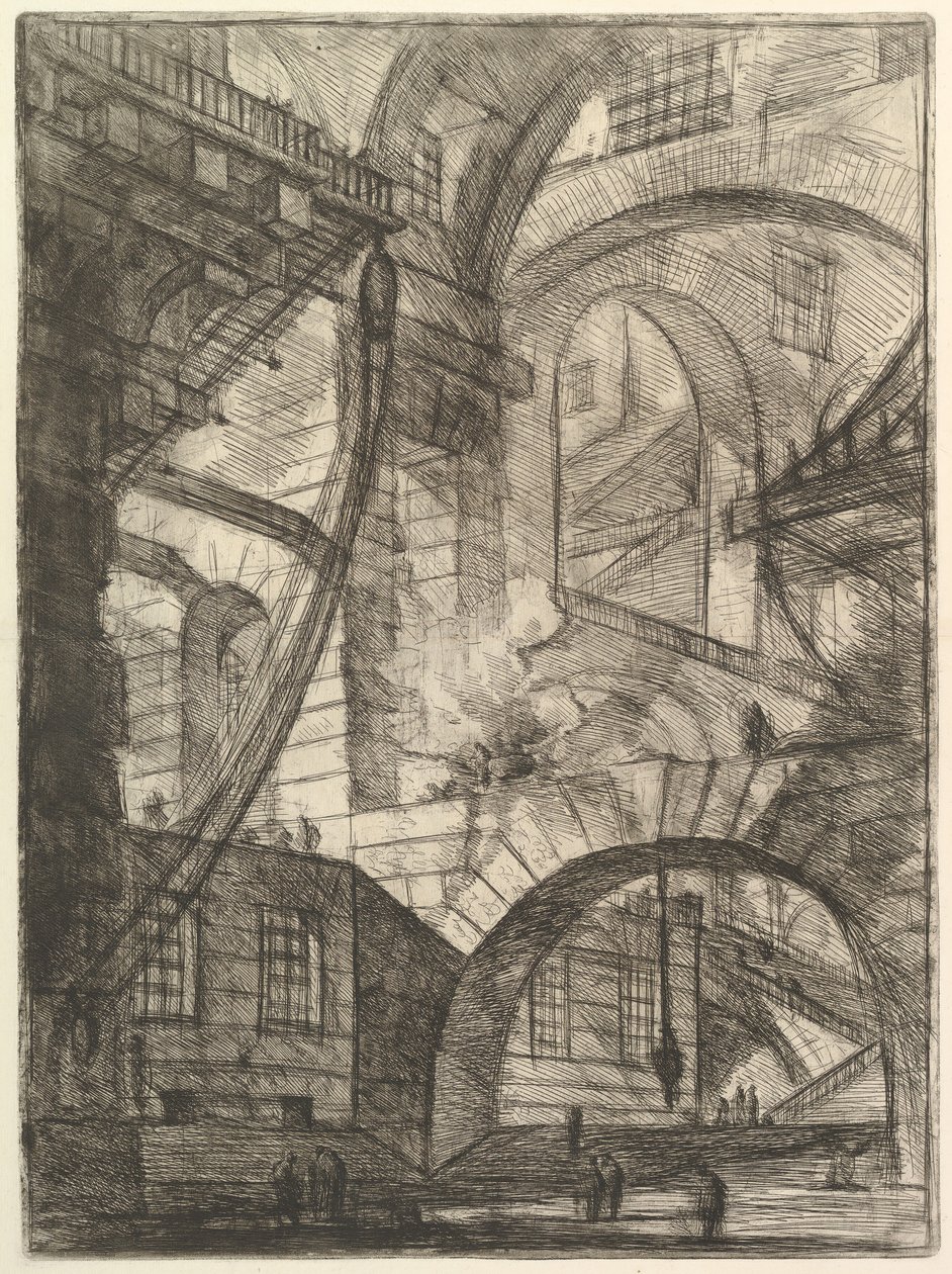 The Smoking Fire, from Carceri d