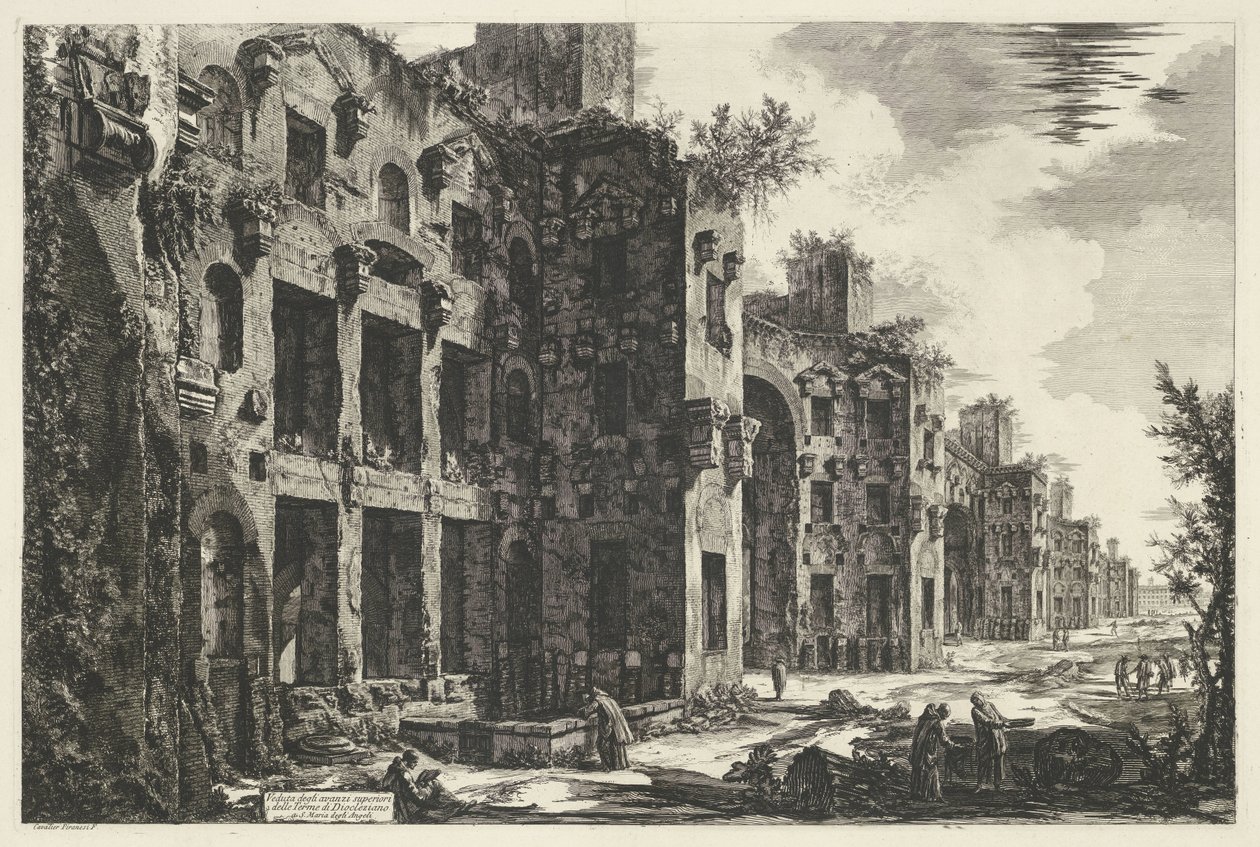 Baths of Diocletian in Rome by Giovanni-Battista Piranesi
