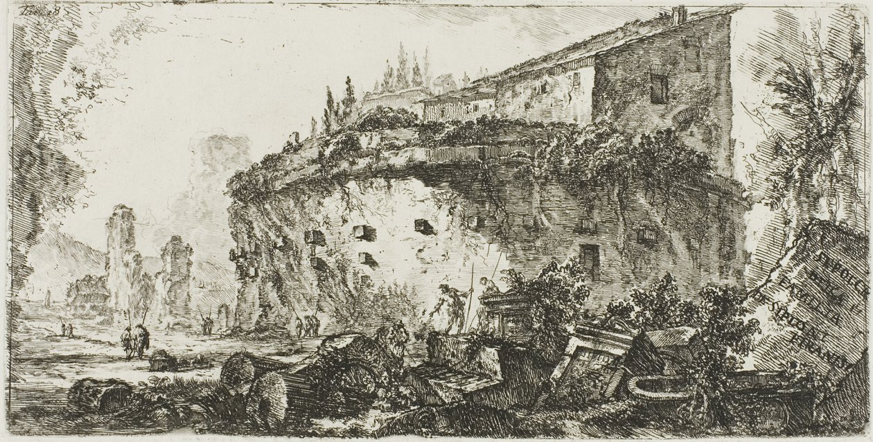 Tomb of the Scipios, Plate 18 from Some Views of Triumphal Arches and Other Arches by Giovanni Battista Piranesi