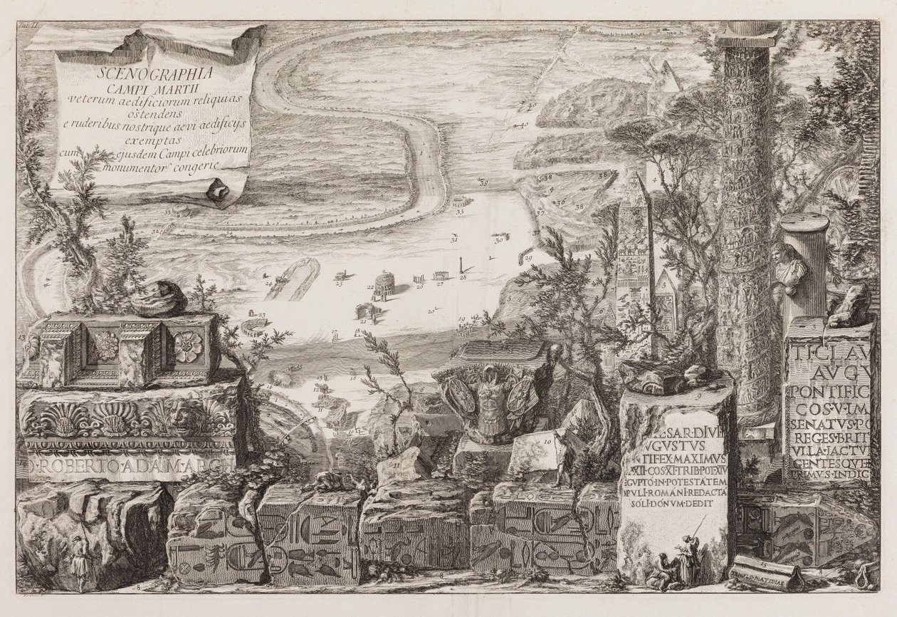 View over Campus Martius by Giovanni Battista Piranesi