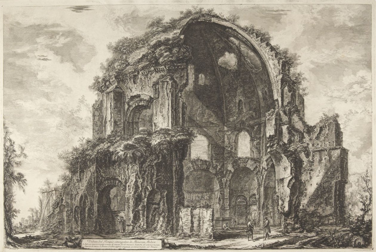 View of the Octagonal Temple of Minerva Medica by Giovanni Battista Piranesi