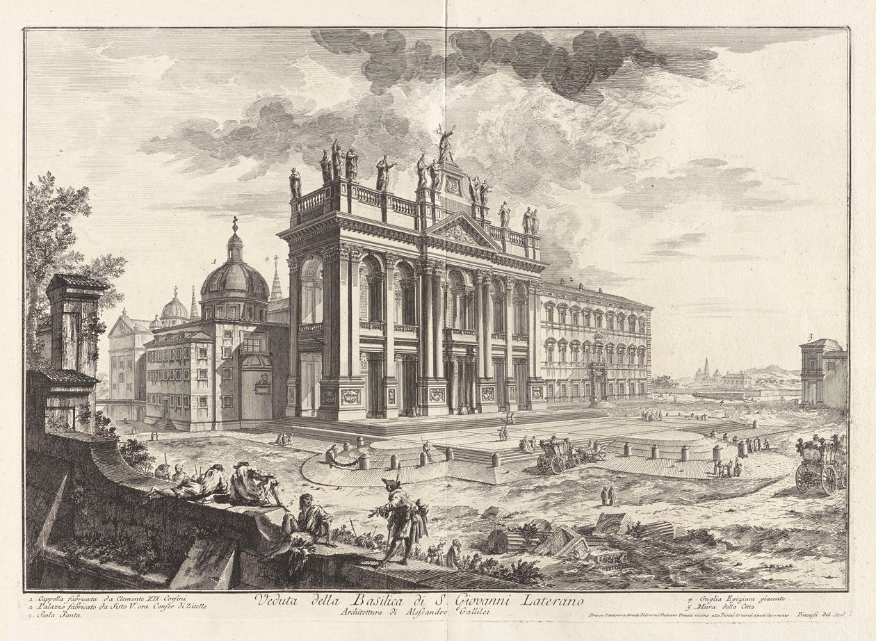 View of the Basilica of San Giovanni Laterano, from Views of Rome by Giovanni Battista Piranesi