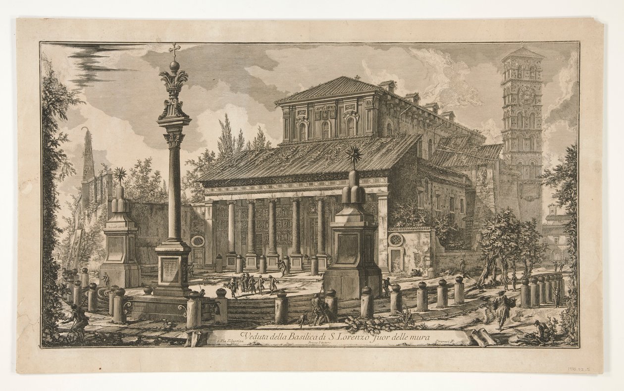 View of S. Lorenzo outside the walls, from Vedute di Roma by Giovanni Battista Piranesi