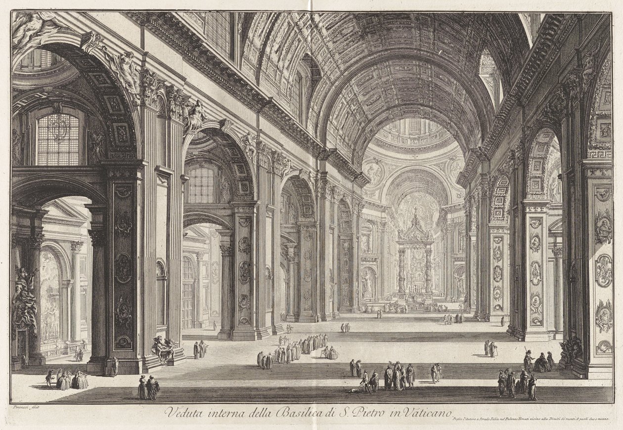 Interior View of the Basilica of Saint Peter
