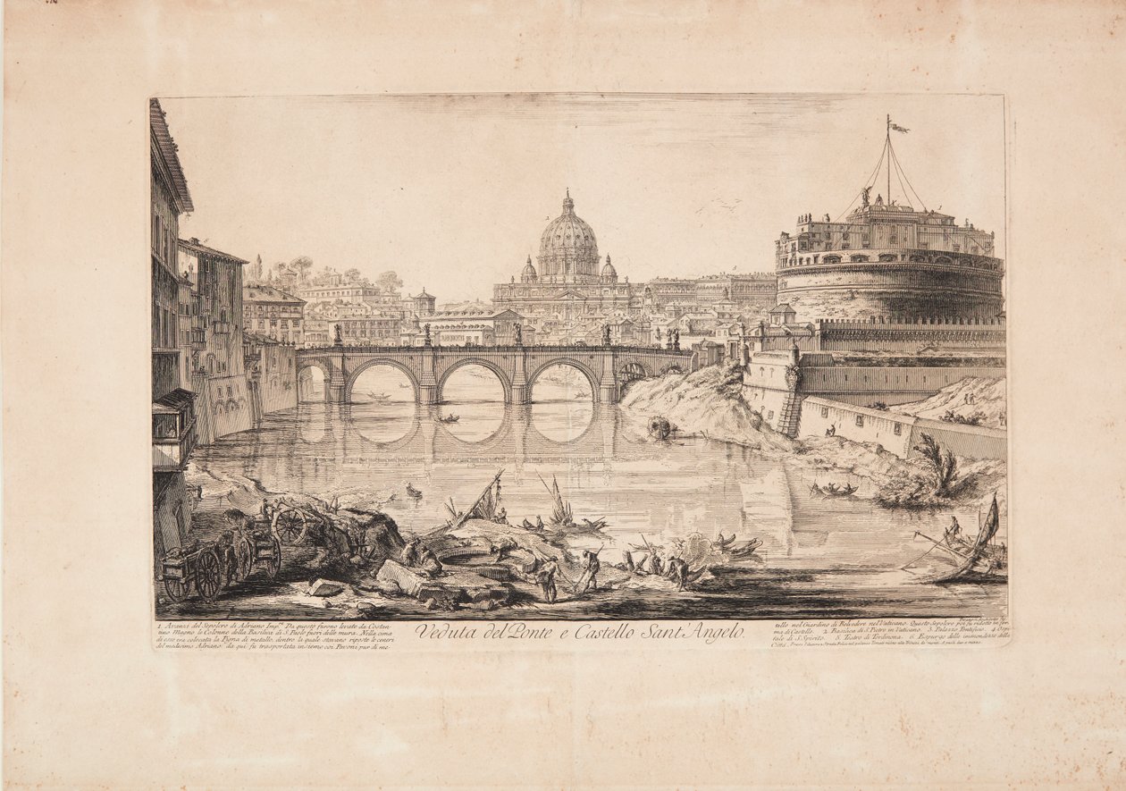 View of the Bridge and Castel Sant