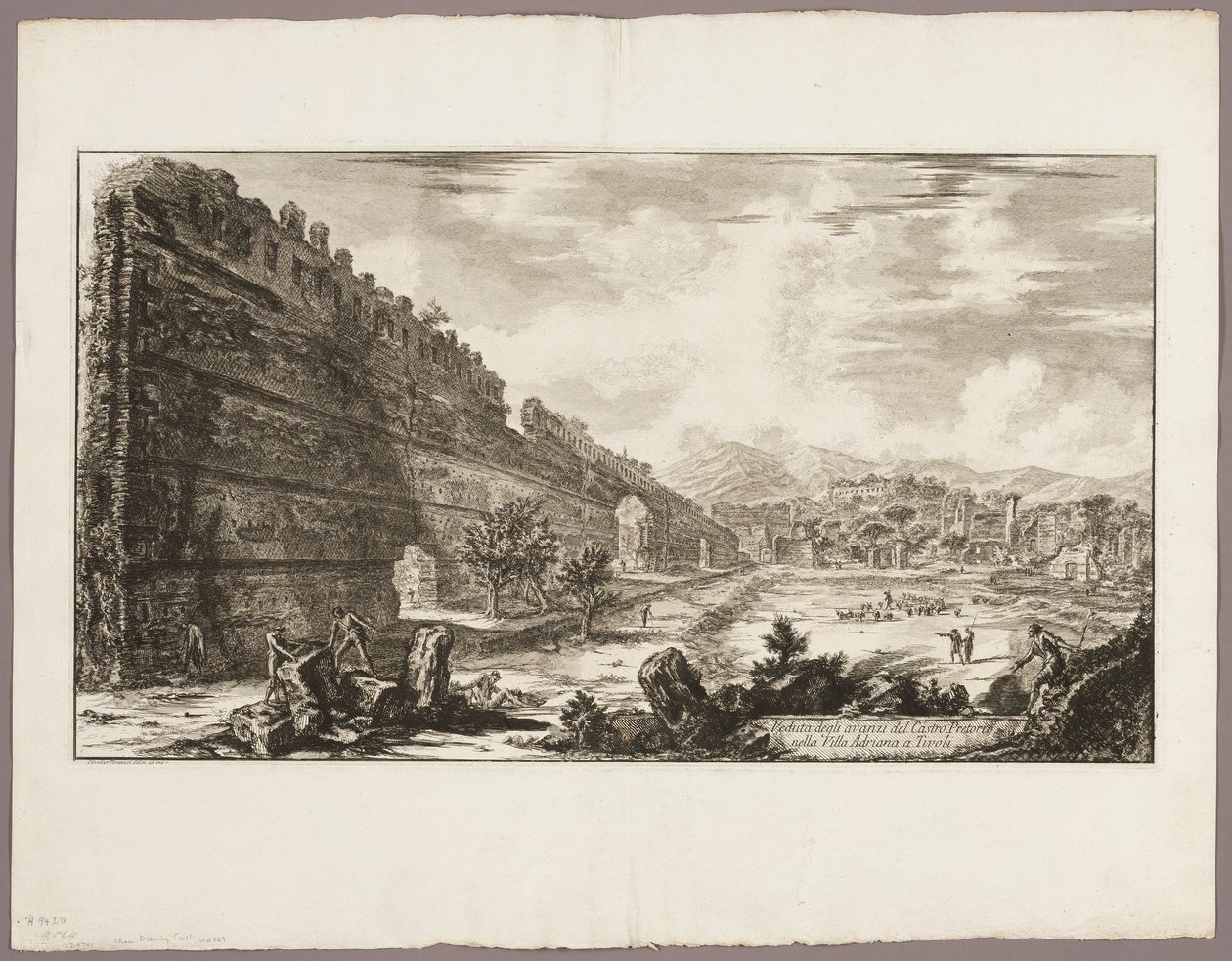 View of the Remains of the Praetorian Fort (the Poecile), Hadrian