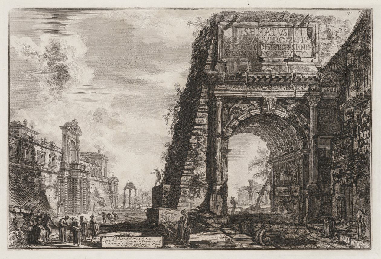 Views of Rome: The Arch of Titus by Giovanni Battista Piranesi