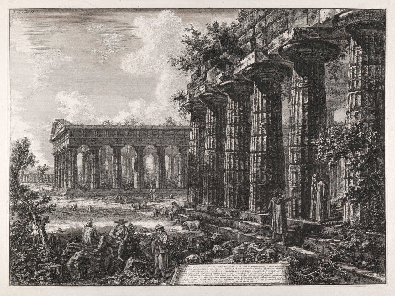 View of Some Columns of the Facade Opposite to the Previous Plate by Giovanni Battista Piranesi