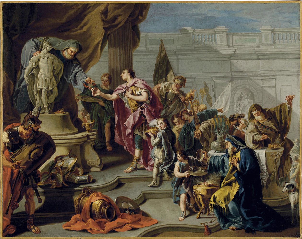 Scipio Paying Homage to Mars by Giovanni Battista Pittoni