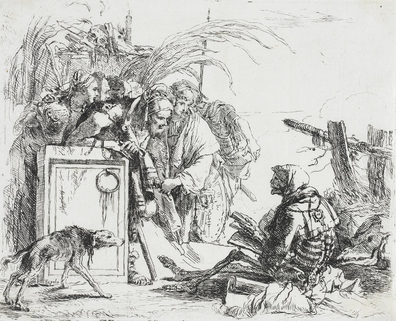 Death Giving Audience by Giovanni Battista Tiepolo