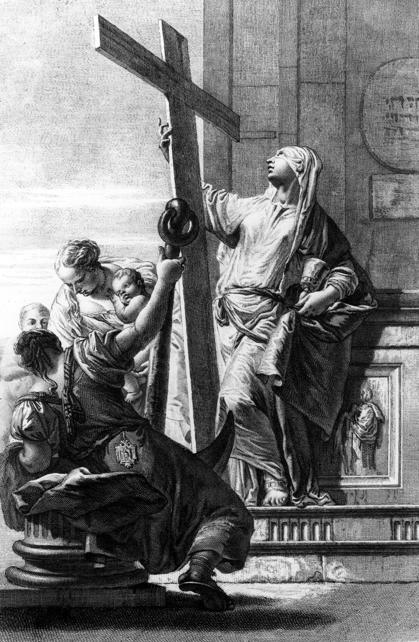 Personifications of Faith, Hope and Love, engraved by Pietro Monaco, c.1750 by Giovanni Battista Tiepolo