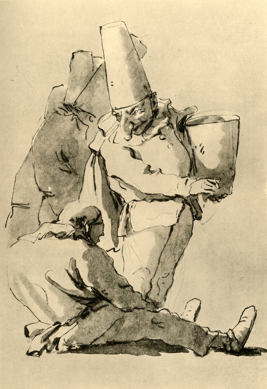 Pulcinelli, mid 18th century, 1928 by Giovanni Battista Tiepolo