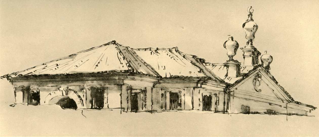 Roof-Storey of a Villa, 1757, 1928 by Giovanni Battista Tiepolo