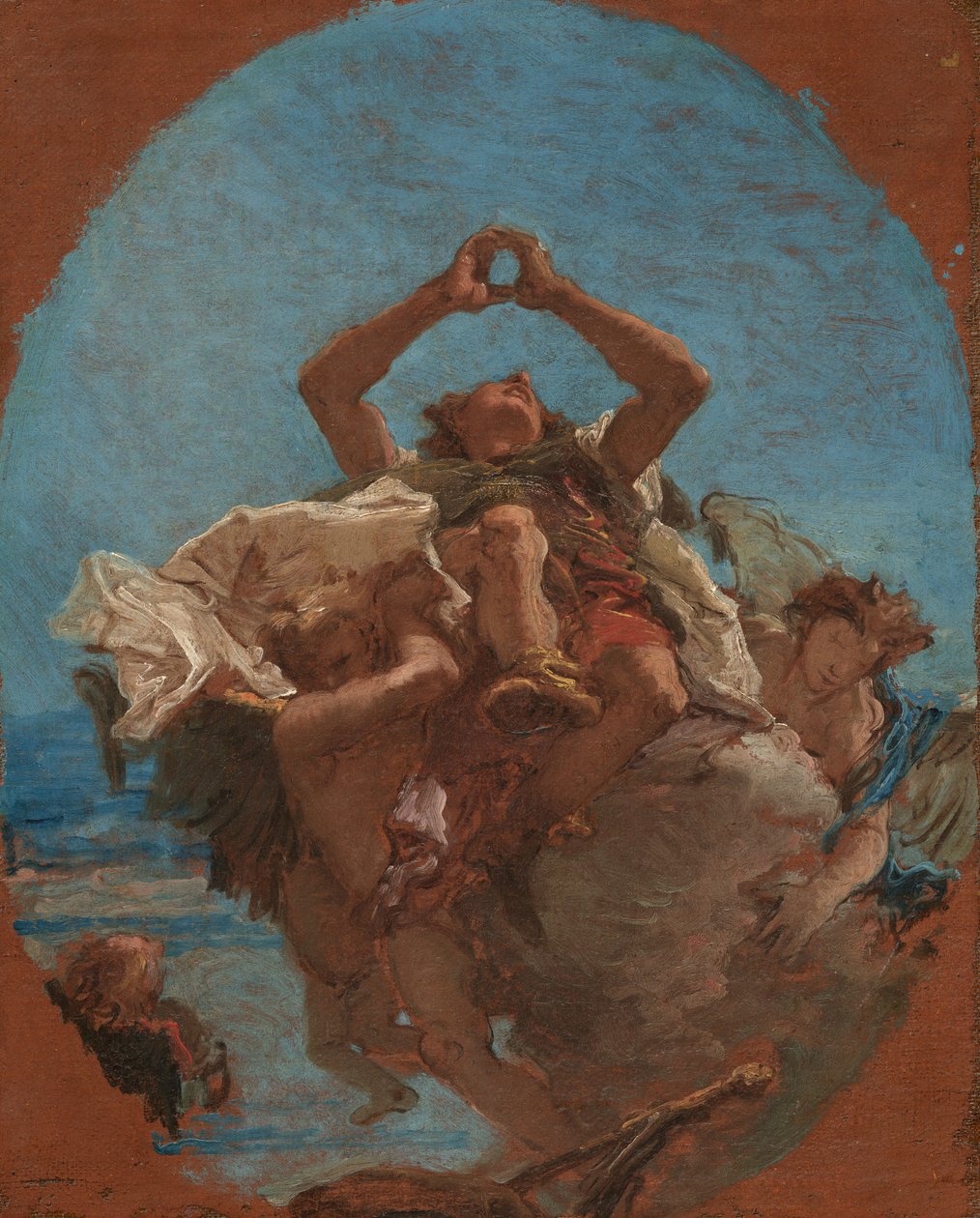 Saint Roch Carried to Heaven by Angels by Giovanni Battista Tiepolo