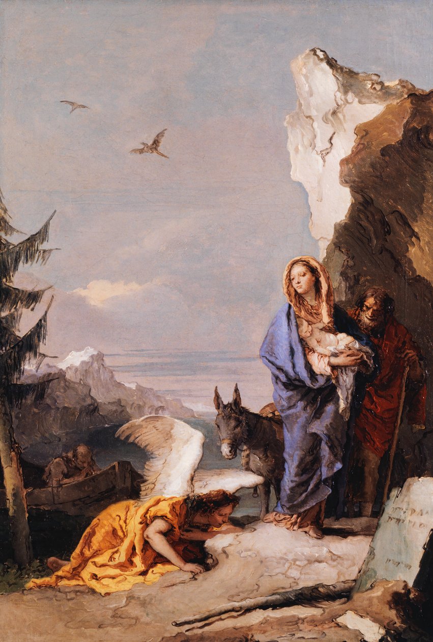 The Flight into Egypt by Giovanni Battista Tiepolo
