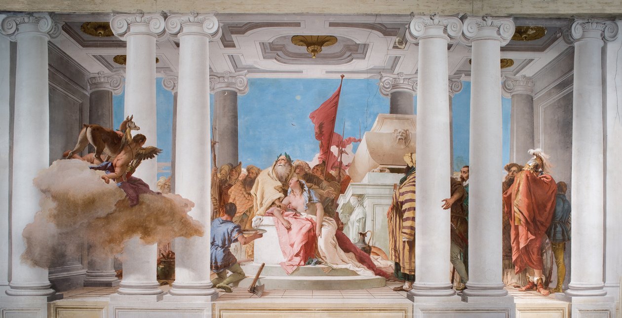 The Sacrifice of Iphigenia from the Entrance Hall in the Palazzina by Giovanni-Battista Tiepolo