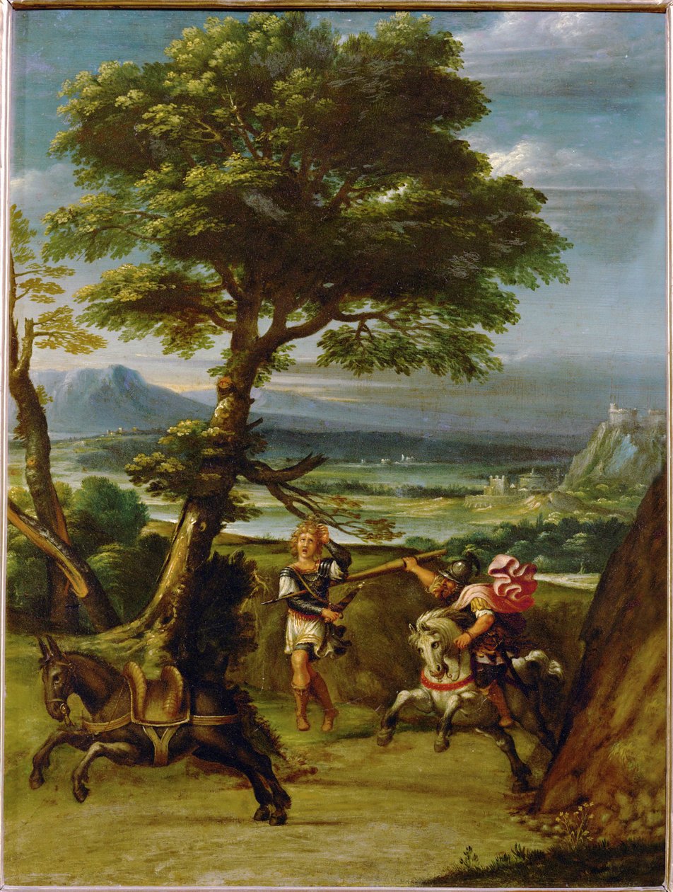 Landscape with Absalom killed by Joab by Giovanni Battista Viola