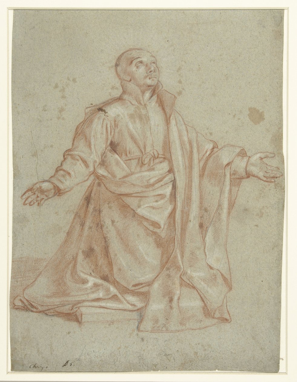 Saint Ignatius of Loyola in Adoration by Giovanni Battista del Cairo