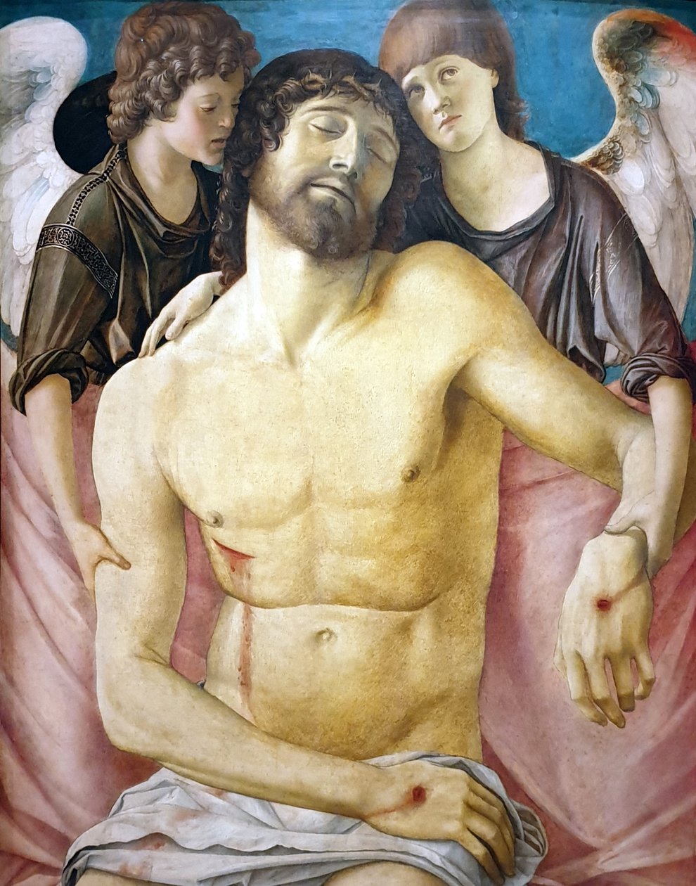 The Dead Christ, Supported by Two Angels by Giovanni Bellini