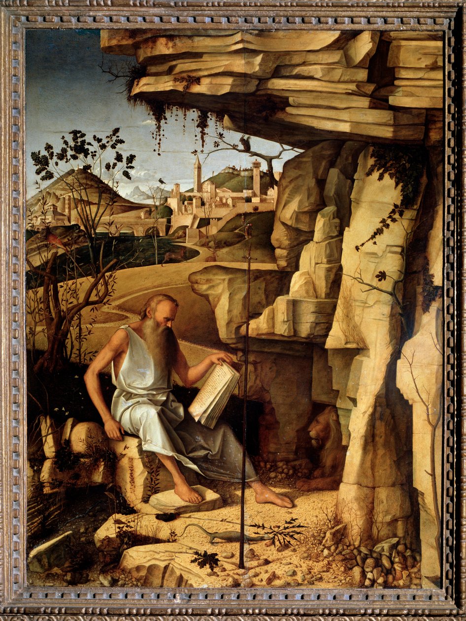 Saint Jerome in the Desert by Giovanni Bellini by Giovanni Bellini