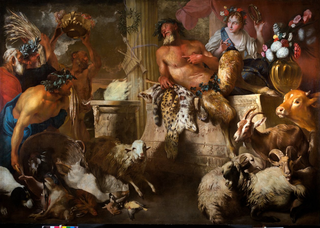 Sacrifice to Pan by Giovanni Benedetto (1609 64) Castiglione