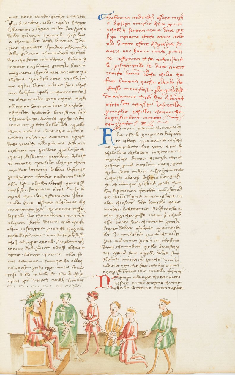 Decameron, A True Friend is a Sweet Thing - Tancredi Spying on the Lovers, Tenth Day, Tale 8. by Giovanni Boccaccio